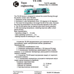 TE-DR – dujų elektromagnetinio vožtuvo apsauga nuo perkaitimo